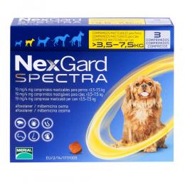 ネクスガードスペクトラ 小型犬用  (3.5-7.5 Kg) 3錠