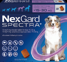 ネクスガードスペクトラ 大型犬用   (15-30 Kg) 3錠
